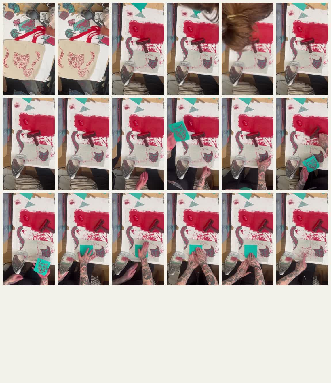 Backwards Test Clean visual strip